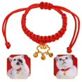thumbnail image 3 of CSChome Pet Collar with Chinese Elements Red Rope Pet Collar - Hand-Woven Stylish Lucky Comfortable Adjustable, 3 of 7