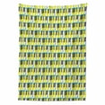 thumbnail image 2 of Modern Tablecloth, Abstract Jazz Music Symbol Keyboard Motif Piano Pop Geometric Graphic, Rectangle Satin Table Cover for Dining Room and Kitchen, 52" X 70", Yellow Sky Blue and White, by Ambesonne, 2 of 2