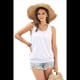 thumbnail image 3 of Camiseta de Tirantes Holgada de Verano para Mujer, Plisada, con Cuello Redondo, Informal, Sin Mangas, Color , Talla S, 3 of 8
