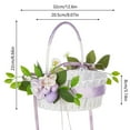 thumbnail image 3 of Up to 40% off Clearance, InsCrazy Easter Basket, Easter Decor New Easter Portable Flower Basket Home Decoration Simulation Decorative Flower Basket Western Wedding Flower Basket, 3 of 6