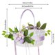 thumbnail image 3 of Cesta de Flores Portátil de Pascua, Decoración para El Hogar, Cesta de Flores Decorativas de Simulación, Cesta de Flores para Bodas Occidentales, 3 of 6