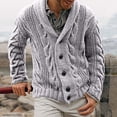 thumbnail image 2 of Jumpingount Suéter informal para hombre, portátil, de otoño, térmico, de manga larga, tejido cálido, ropa superior, cárdigan, accesorio para el trabajo Camisetas L Jumpingount AP014391-02, 2 of 6