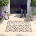 thumbnail image 2 of Pioneer Flower Floral Print Flannel Non Slip Door Rugs,Washable Door Mats Indoor,Decorative Door Mats,Dirt-Resistant and Absorbent Doormat for Entrance,Bedroom,Kitchen,Bathroom,23.5"x16", 2 of 5
