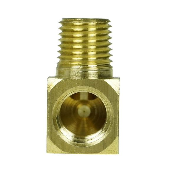 1/4" Short Male NPTF x Female NPTF Barstock Street Elbow Solid Brass Fitting New