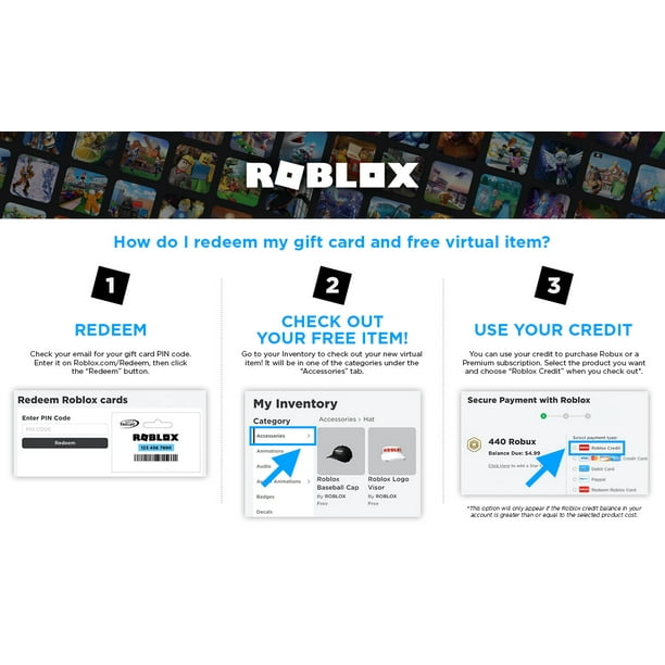 Roblox 25 Digital Gift Card Includes Exclusive Virtual Item Digital Download Walmart Com Walmart Com - enter pin code robux