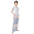 thumbnail image 4 of FORMRS Kids Pajama Pants with Pockets Size 11-12Y Boys Lounge Sleep Bottoms, Purple Marble Pattern, 4 of 8