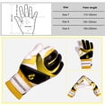 thumbnail image 3 of Guantes de fútbol acolchados para jóvenes con agarre flexible y palma para linieros de fútbol y porteros, 3 of 8