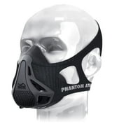 Phantom Athletics Workout Training Mask for Endurance Sports | Running Cycling Boxing | High Altitude Elevation Effects for Lung & Breathing | 4 Levels of Adjustment w/o Removing - Medium Size