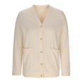 thumbnail image 6 of Cardigan Sweaters for Women Long Sleeve Open Front Button Up Cable Knit Cardigans with Pockets Fall Winter Coat, 6 of 6