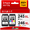 Black, Tri-Color, variant on 245XL Ink Compatible for Canon Ink 245 and 246 for PIXMA MG2522 2520 TS3122 MX490 492 TR4520 (Black, Tri-Color)