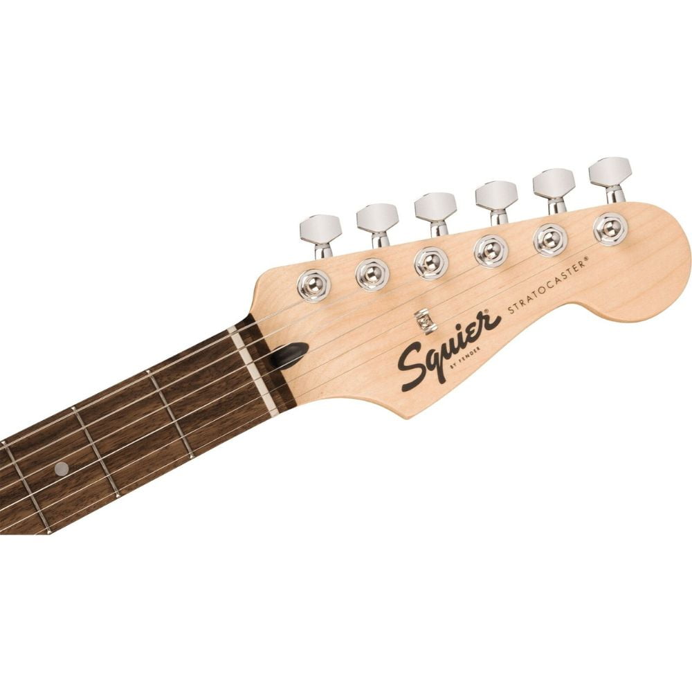 Squire Sonic Stratocaster HT H Electric Guitar, Black, Laurel Fingerboard, Black Pickguard