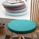 thumbnail image 4 of Cojín para silla de sala de estar, antideslizante, lavable, redondo, suave, para asiento Verde oscuro, 4 of 9