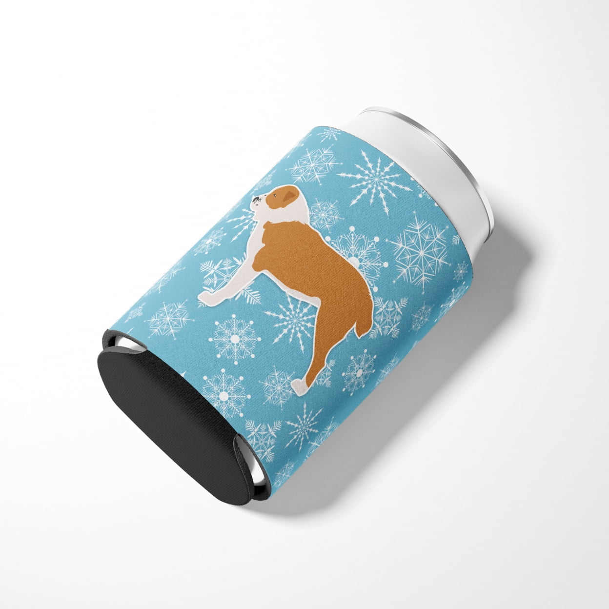 Winter Snowflake Central Asian Shepherd Dog Can or Bottle Hugger