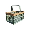 thumbnail image 2 of Stackable Plastic Storage Basket with Handles, Foldable Organizer Bin for Kitchen, Pantry, Camping, Car, Home, and Dorm, 2 of 6
