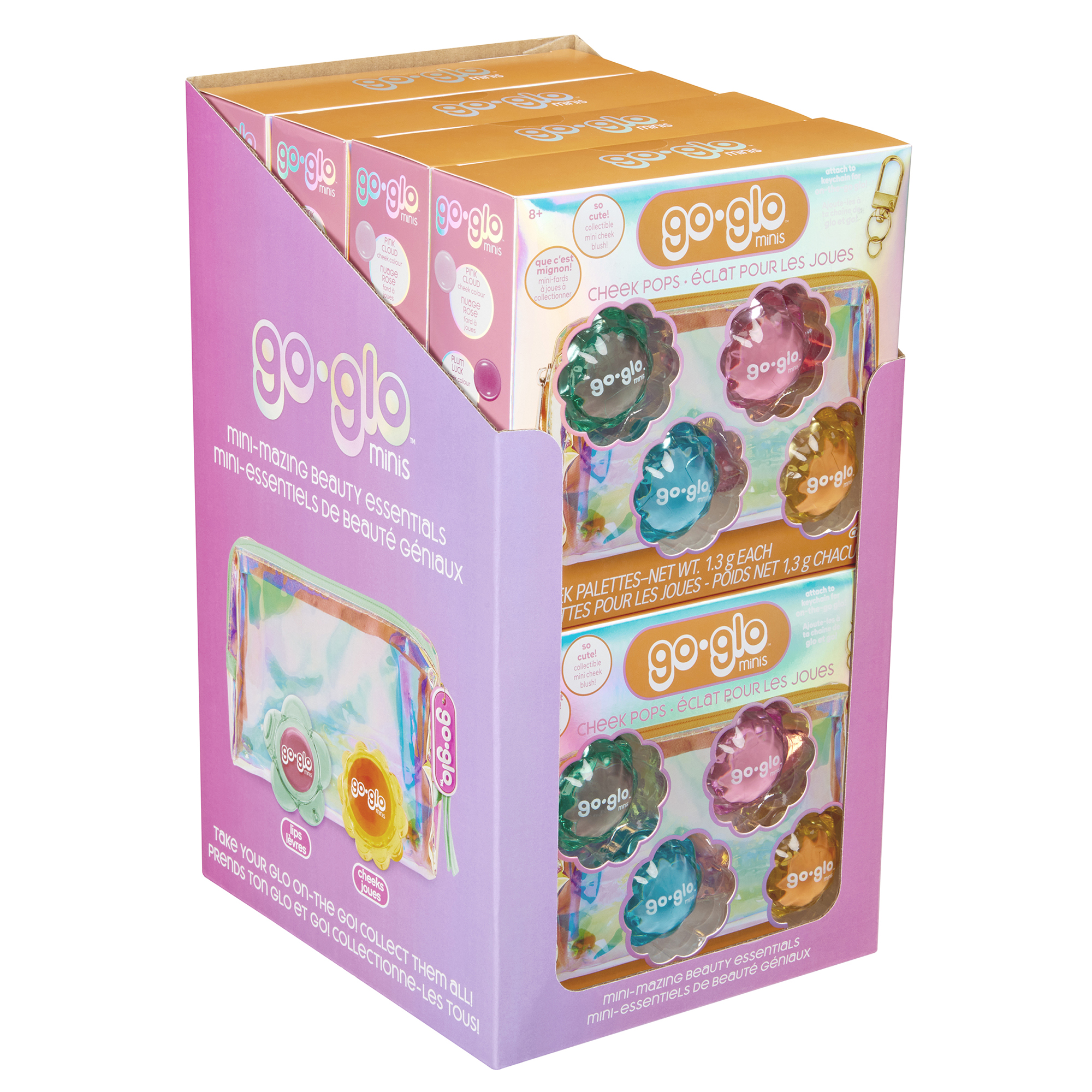 Go Glo Multi Colour Mini's Cheek Pop Set, Ages 8+, Unisex