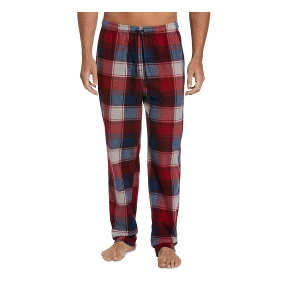 Perry Ellis Portfolio Mens Fleece Plaid Sleep Pant