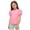 Pink, variant on Cethrio Girls T Shirts with Puff Sleeve, Soft Short Sleeve Crew Neck Casual Summer Tops Tees Pink Size 14-16