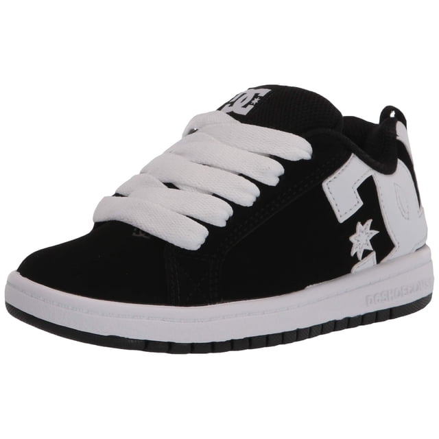 Zapatilla de Skate para Niño DC Shoes Court Graffik Negra y Blanca Talla 13.5 US