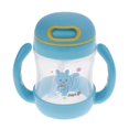 thumbnail image 3 of Vasos para beber sin BPA para niños pequeños Botella de paja abatible sin derrames para niños pequeños - -Amarillo Estilo 1-azul Sunnimix Botella de agua de paja para niños, 3 of 8