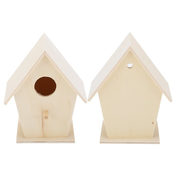 Rdeghly Kit de Nichoirs Nichoir en Bois Style Cabane en Bois Classique pour Oiseaux  Sauvages pour Cour pour Habiter pour Sauvage 