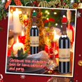 thumbnail image 3 of Juegos de Fundas para Botellas de Vino ZHAOCHENG Suéter de Punto Muñeco de Nieve Papá Noel, 3 of 5