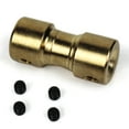 thumbnail image 1 of 4-6mm Brass Motor Copper Shaft Coupling Coupler Connector Sleeve Adapter, 1 of 8