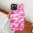 thumbnail image 2 of Pink Camouflage iPhone Case Trendy Soft Silicone Durable Shockproof For Women Compatible with iPhone 11/12/13/14/15/16 (Pro Max/Plus), 2 of 9
