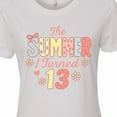 thumbnail image 4 of Inktastic The Summer I Turned 13 Cute Birthday Design Women's T-Shirt, 4 of 5