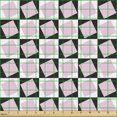 thumbnail image 2 of Geometric Sofa Upholstery Fabric by the Yard, Contemporary Art Pattern with Nested Creative Squares, Decorative Fabric for DIY and Home Accents, Charcoal Grey Pale Pink by Ambesonne, 2 of 5