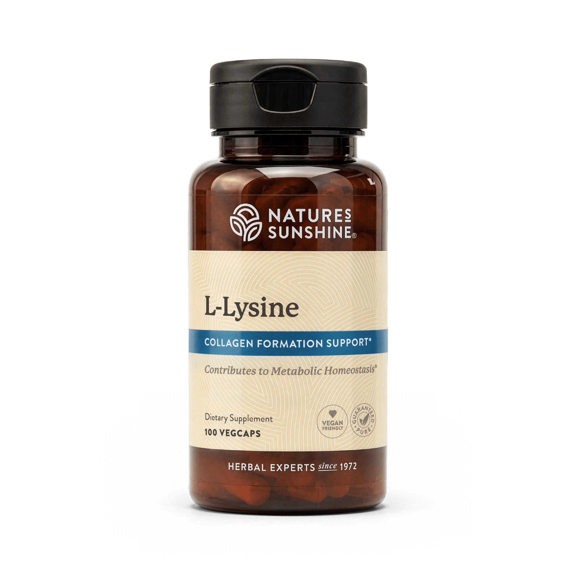 Nature's Sunshine L-Lysine, 100 Capsules | Essential Amino Acids Capsules with 474 mg of L-Lysine Hydrochloride to Help Your Body Control the Acid and Alkaline Balance