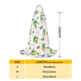 thumbnail image 2 of Honeii Dinosaur on Excavator Print Poncho Cape, Cloak Coat, Snuggly Hooded Wearable Blanket, Hooded Cape For Teenagers,Halloween Costumes-Large, 2 of 7