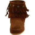 thumbnail image 3 of MINNETONKA Double Fringe Side Zip Boots Dusty Brown, 3 of 7