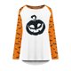 thumbnail image 4 of Blusa suelta informal de manga larga con cuello redondo para mujer, camisas con estampado de Halloween Fridja fjkfkj2334, 4 of 5