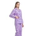 thumbnail image 6 of GLOBAL Womens 100% Cotton Notch Collar Pajama Set Homewear with Pockets, Spring & Summer, 2-Piece, Sizes S to 3X, 6 of 7