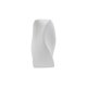thumbnail image 1 of Jarrón de Mesa de Comedor de Vidrio Plástico con Apariencia de Cerámica 9x9cm, Decoraciones de Mesa de Boda No Frágil Pieza Central para Estantería Regalo de Casa Diseño de Rayas Blancas, 1 of 7