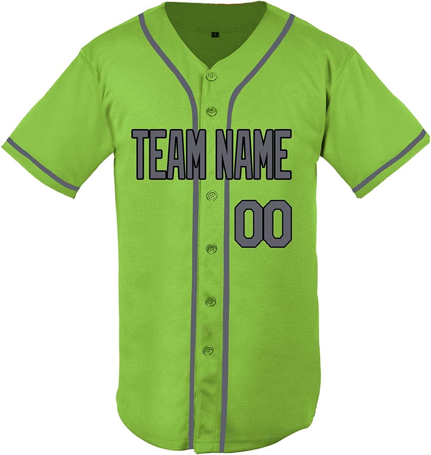  Custom Baseball Jersey Men Women, Personalized Stitched Printed  Team Name Number Logo, White Kelly Green Gray Baseball Shirt : Clothing,  Shoes & Jewelry