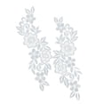 thumbnail image 1 of Par De Apliques De Encaje Floral Bordado Zulema Apliques De Encaje Floral 25x6 cm, 1 of 8