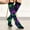 Green, variant on Compression Socks for Women Cute Animal Knitted Mid Calf Soft Comfort Mens Socks Green One Size