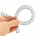thumbnail image 4 of EeaseCA 100Pcs Loose Leaf Binder Rings Notebook Spiral Binding Coils Double Loop Wire Binding Rings, 4 of 8