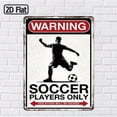 thumbnail image 6 of HELLOYOUNG GOAT Soccer Metal Sign 8x12 Inch Vintage Tin Wall Decor for Sports Fans Retro Football Player Poster Man Cave Bar Pub Garage Art, 6 of 6