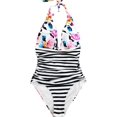 thumbnail image 2 of Women's Halter One Piece Swimsuit Keeping You Accompained Swimwear, 2 of 6