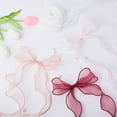 thumbnail image 3 of Farfi 1 Roll Ribbon Soft Floral Bouquets Packaging Nylon Yarn Ribbon DIY Gift Packaging Ribbon for Crafts Bow Wreaths Decoration (Grey), 3 of 13