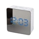 thumbnail image 3 of Reloj Despertador Con De 2 Piezas, Superficie De Espejo, Espejo De Maquillaje Cuadrado Macarena Despertador de viaje digital, 3 of 8