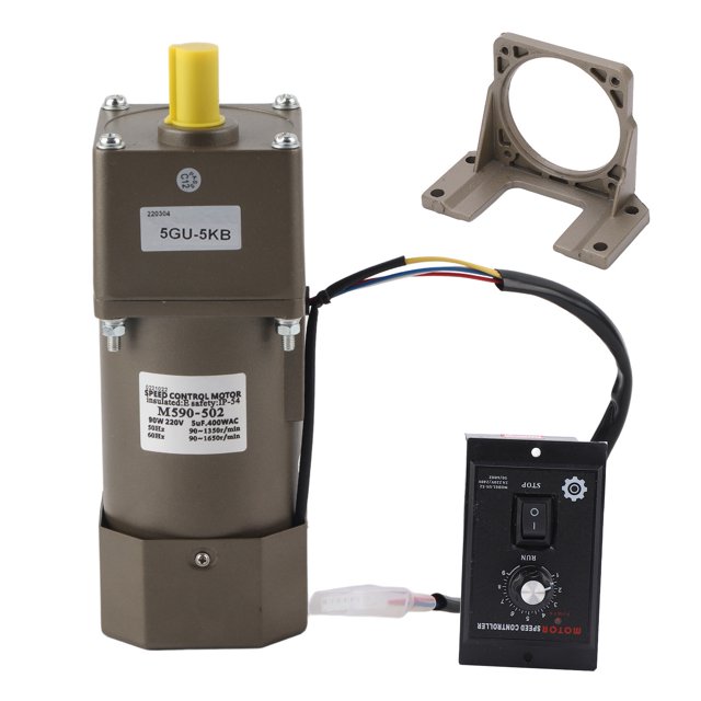 AC Gear Motor,AC 220V 90W Single Adjustable Speed Gear Motor Single Phase Motor Unparalleled Experience