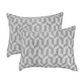 thumbnail image 4 of Torino Geo Grey 3-Piece Soft Woven Matelasse Reversible Jacquard Cotton Blend Quilt Set - Full/Queen, 4 of 5