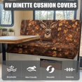 thumbnail image 4 of Uorisanigo RV Dinette Cushion Covers for RV Camper Stretchable Deer Camo Hunting Camper Cushion Covers Sofa Chair Furniture Protector with Car Bench 1 Backrest Cover & 1 Bench Cover, 4 of 7