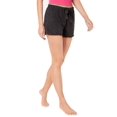 thumbnail image 1 of Ande Whisperluxe Waffle Pajama Shorts (Black, XL), 1 of 1