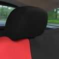 thumbnail image 6 of FH Group Universal Fit Red Car Seat Covers, Classic Cloth Seat Protector for Trucks, SUVs & Vans, Washable - Full Set, 6 of 7