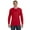 DEEP RED, variant on Mens 6.1 oz. Tagless ComfortSoft Long-Sleeve T-Shirt 5586 (5 PACK)