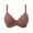 Coffee, variant on Women's Thin Solid Color Comfortable Breathable Push Up Bra With Underwire Triple Bra Sports Bra for Women Bush up Bra Keyhole Bra Non Removable Padded Sports Bras for Women Sports Bra Padded Bandeau